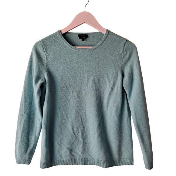 Talbots Seaform Luxe Pure Cashmere Crewneck Long Sleeve Sweater - Size L - Picture 1 of 8
